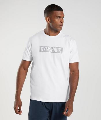 Gymshark Block T Shirts Herr Vita | SE 3815UZG